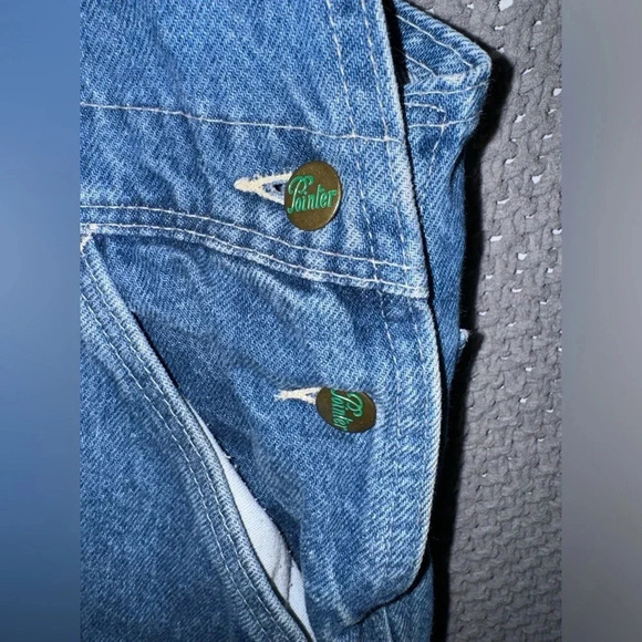 Vintage Pointer Brand Denim Carpenter Bib Overalls Size Men’s Waist 40 Length M - Picture 4 of 15